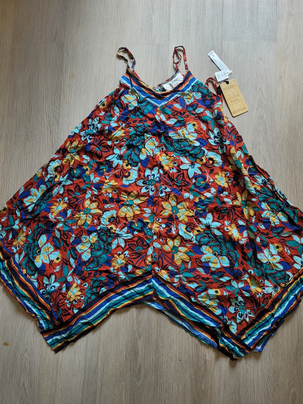 NWT California Moonrise Floral Spaghetti-Strap Swing Camisole in Multi-Color